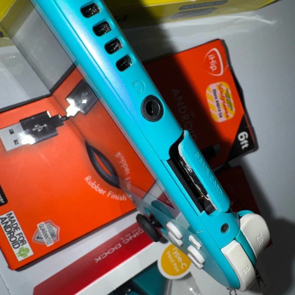 Nintendo switch lite bundle case dock turquoise